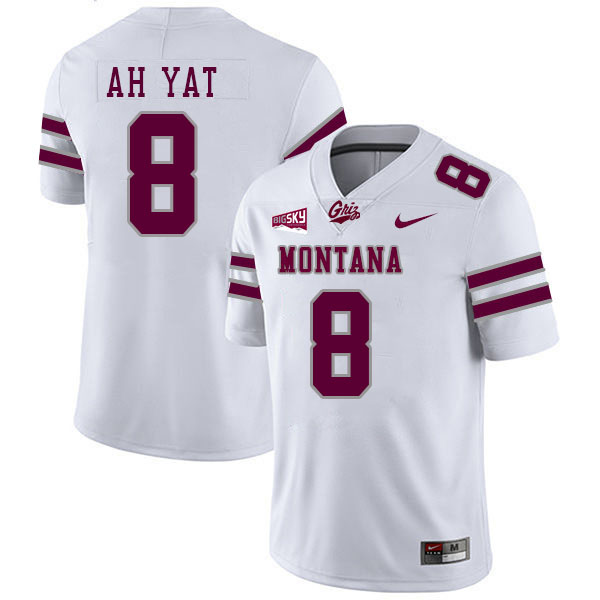 Montana Grizzlies #8 Keali'i Ah Yat College Football Jerseys Stitched Sale-White